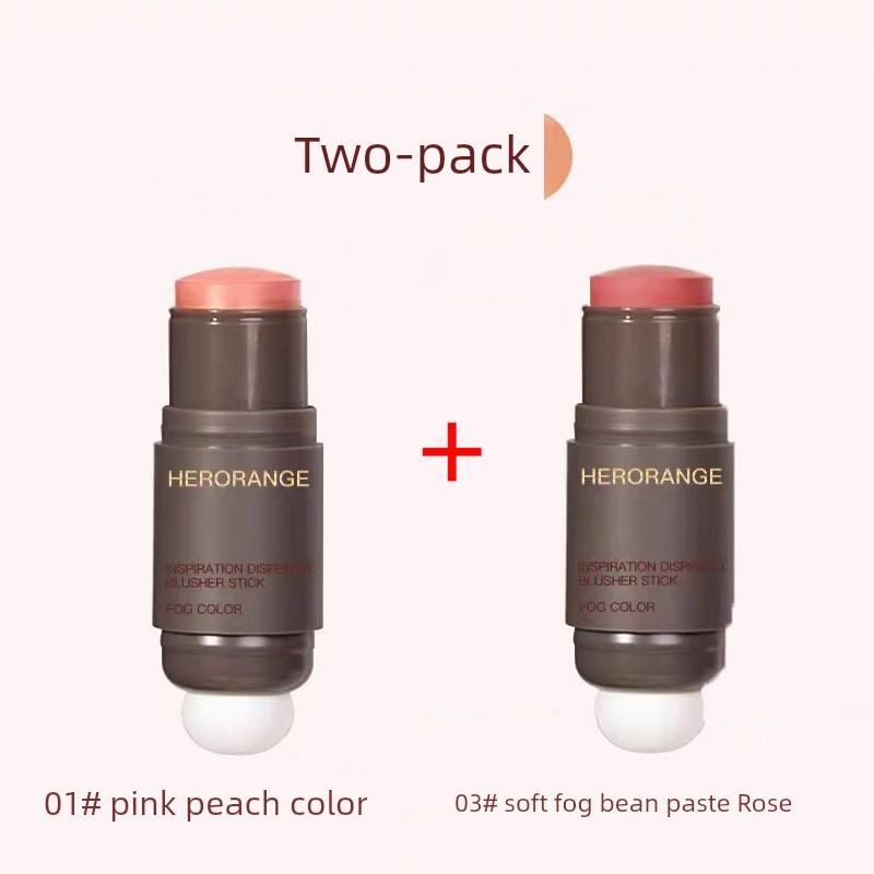[Suitable for Beginners] Double-Headed Blusher Rouge Rods One Multi-Purpose Nature Complexion Repair Eye Shadow Lipstick Bean Bag