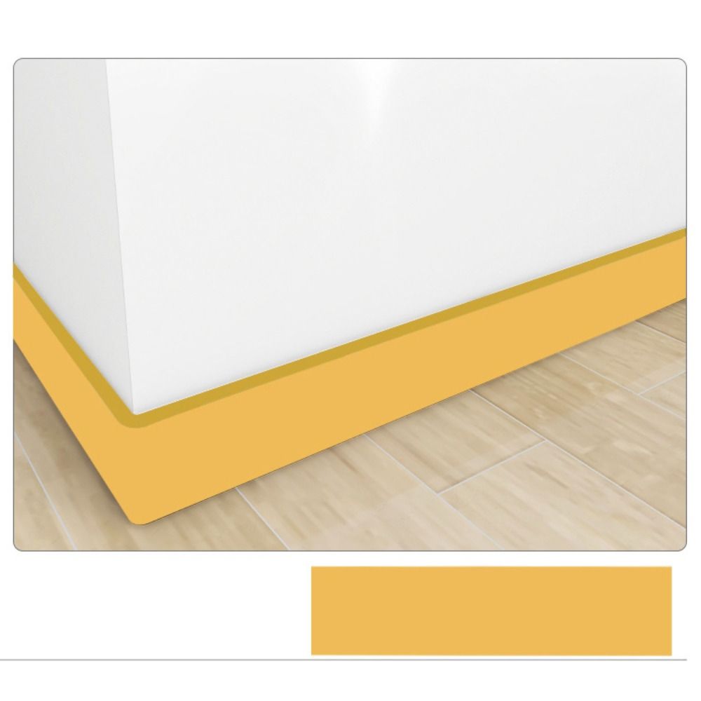 2M/Roll DIY Thickened Wall Base Self Adhesive Anti-collision Skirting Line Soft Wall Sticker Living Room