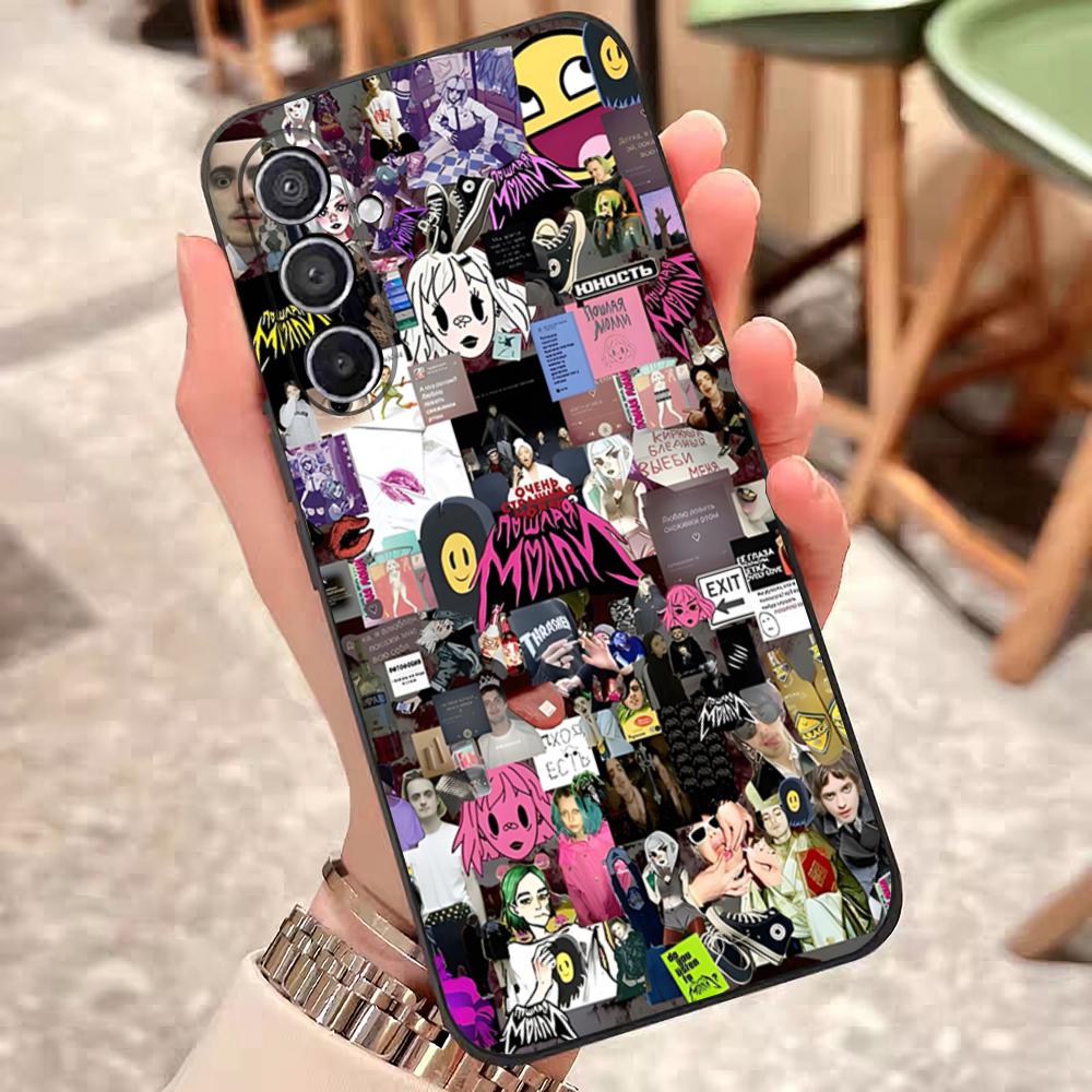 Чехол для телефона Poshlaya Molly Band для Samsung S26 S25 Edge S24 S23 S22 S21 S20 Ultra Plus Fe Galaxy Силиконовый чехол