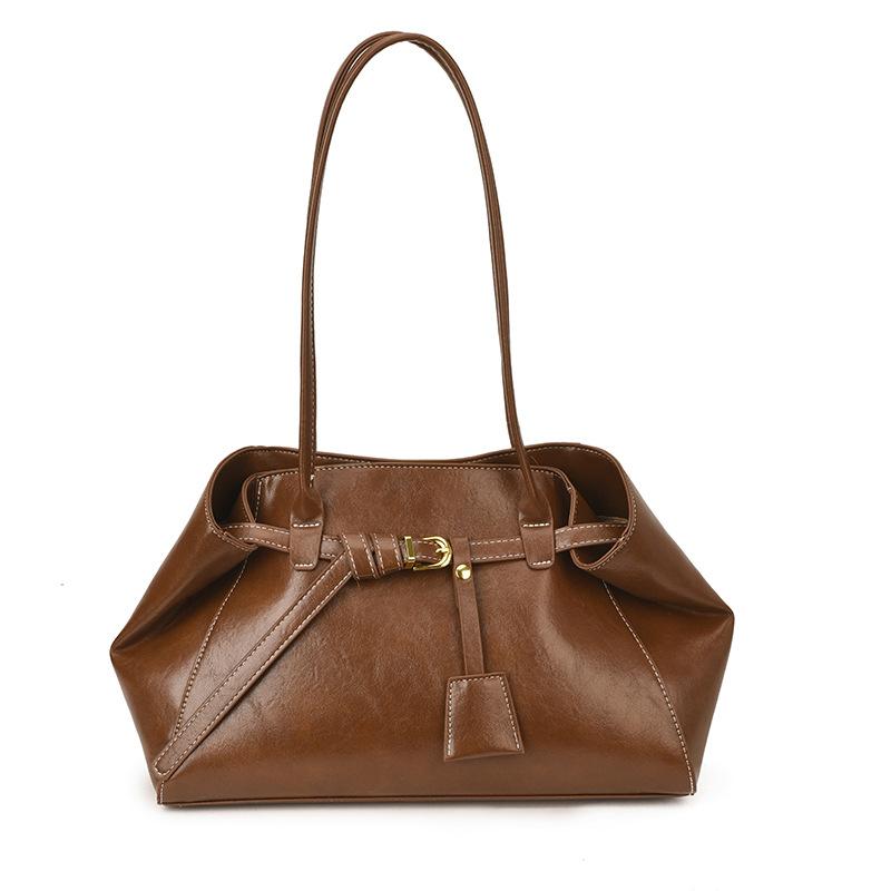 Вместительная ретро сумка подмышку, простая одноплечевая сумка для поездок на работу, сумка-тоут