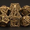 Набор полых металлических кубиков Dnd «Подземелье и кровь дракона» D + D кубики D20 D12 D10 D9 D8 D6 D4 РПГ Медные многогранники Игральные кости для ролевых игр