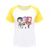 5015 Детская футболка с короткими рукавами реглан с принтом Руми Зои Мира