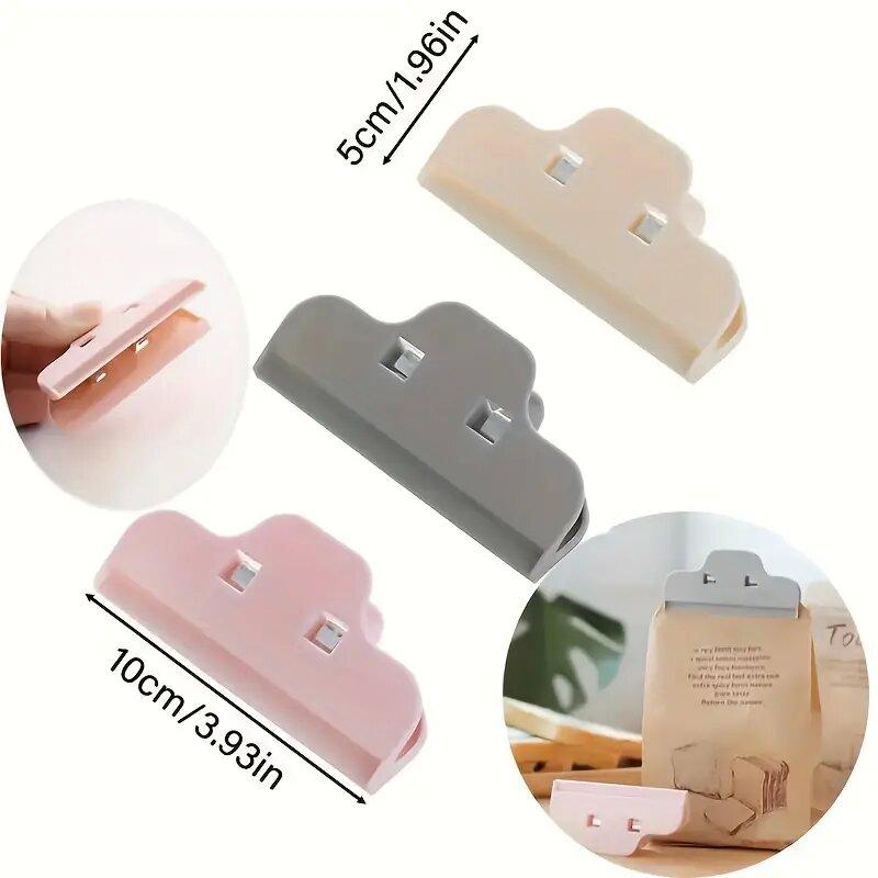 Storage Food Kitchen Clips Snack Clip Moisture-proof Plastic Tool Portable Sealer Clamp 2Pcs/lot Food Bag Sealing Home Supply Unique