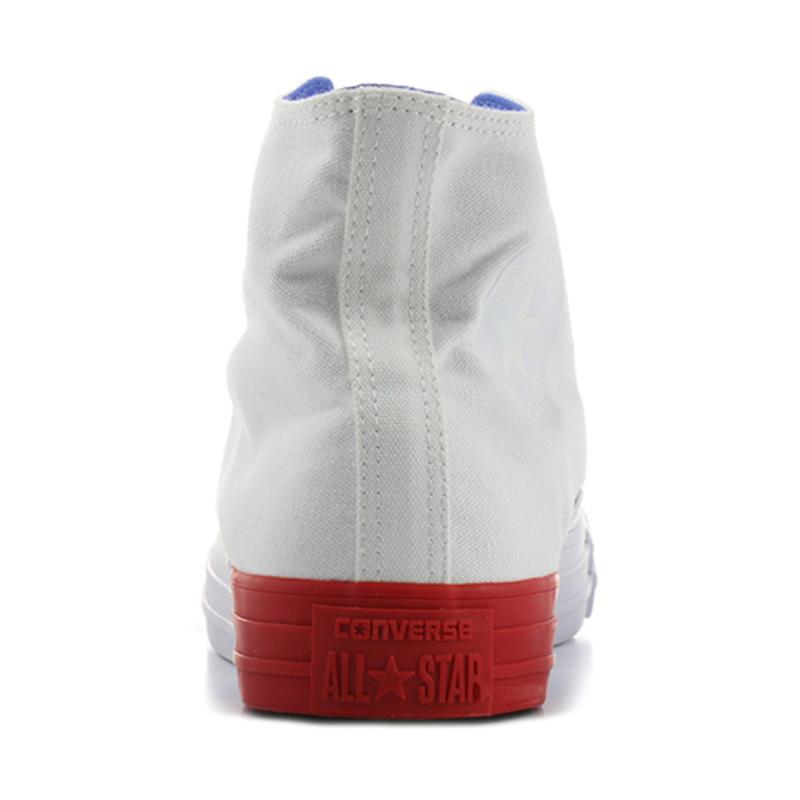 Converse Chuck Taylor All Star Trendy Comfort High Top Espadrilles Unisex White, Red and Blue