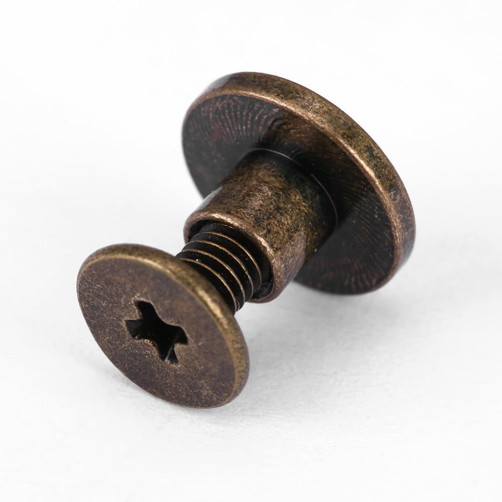 Плоские винты латунные 20 шт, фурнитура под медь