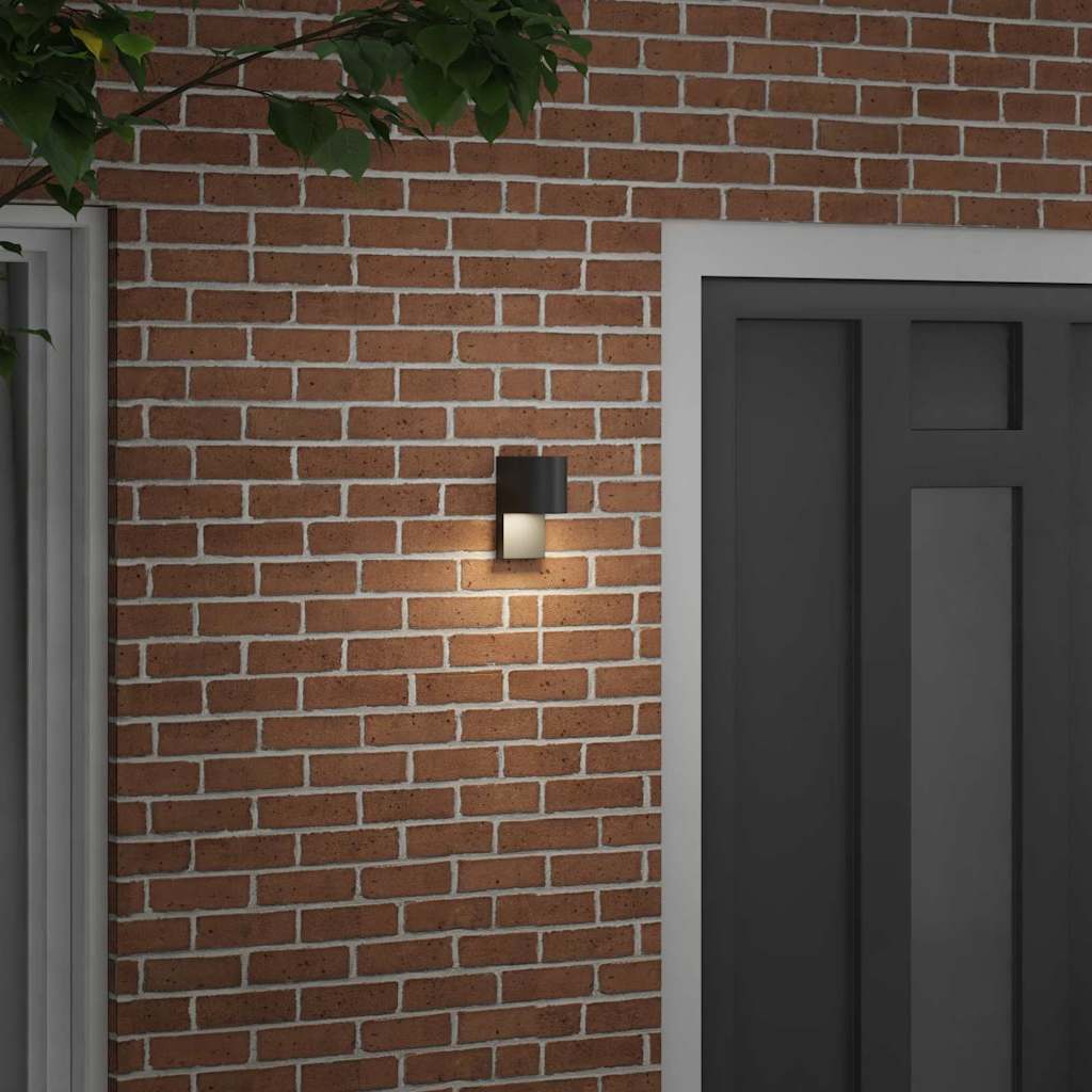 Outdoor Wall Lamp Black 12 x 7 x 15 cm Stainless Steel