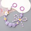 Beaded Phone Lanyard Plush Hairball Beads Phone Chain Creative Cell Phone Strap  Phone Accessories