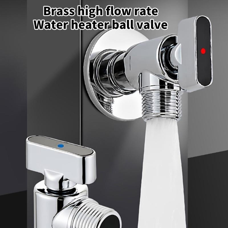 High Flows Angle Valves 1/2in Water Flows Control Valves Water Pipe Switches Hot/Cold Water Shut Off Valves Flows Restrictor