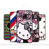 HK1 Hello Kitty Black Sofe Case for iPhone 16 15 Plus 14 13 Pro 8 SE XR XS Max P30 Nova 5T Y5P Y6 Y7 Y8P Y9 Realme C30 C33 C31 VIVO Y36 V27
