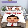 Mr Bean'S Quirky Adventures Print 3Pcs Bedding Setduvet Cover With 2 Bedropillowcase Home Birthday Gift