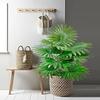 9-18 Leaves Artificial Fan Leaf Plant Fern Plant Palm Tree  Living Room Balcony Decoration