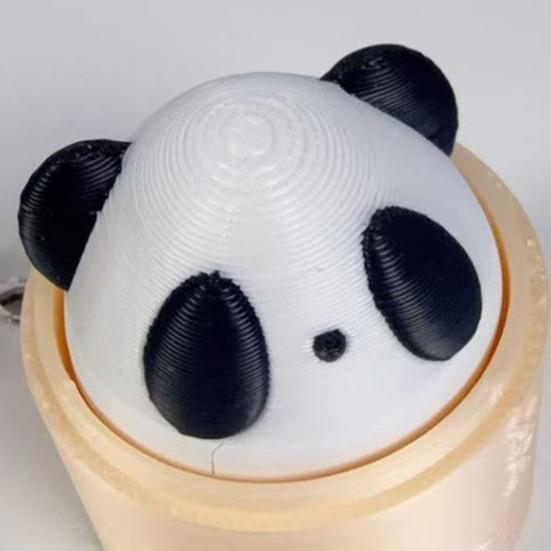 jijijing 3D Printed Steamed Bun Clicker Keychain, Stress Relief Push Button Fidget Toy, Finger Keyring Pendant Backpack Handbag Charm
