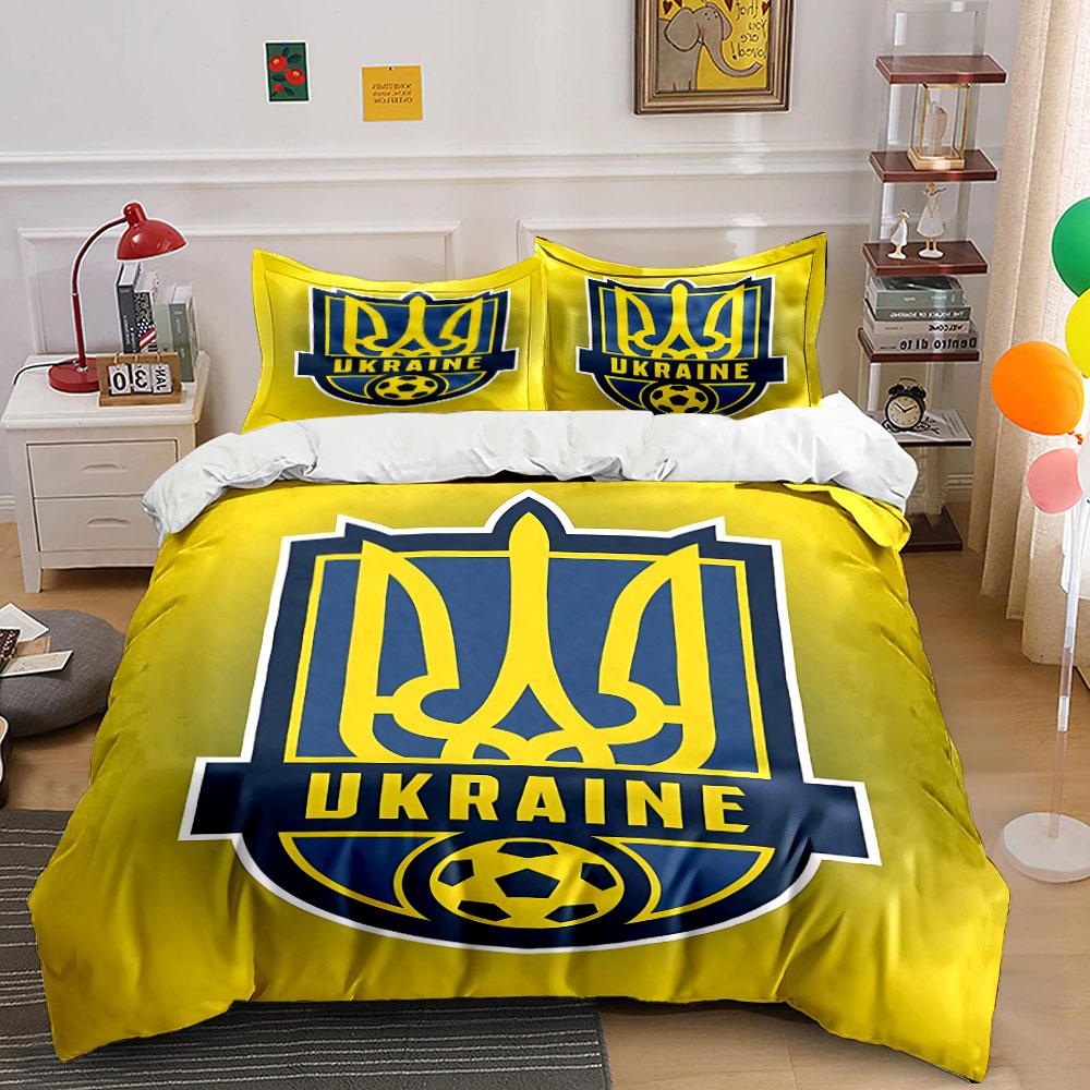Ukraine Flag Bedding Set Bedding Duvet Cover Set Duvet Cover Pillowcases (1 * Duvet Cover 2 * Pillowcases, without duvet insert)