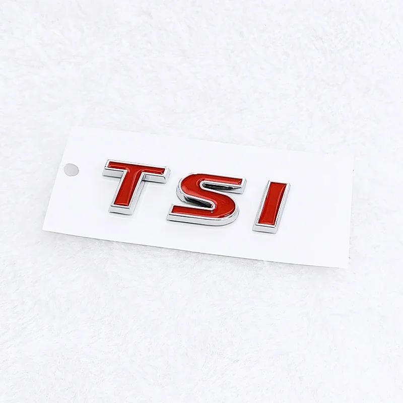 BPX5 Новый 3D ABS Хромированный Черный Логотип TSI Эмблема Буквы Наклейка на Багажник Автомобиля Для 4 5 6 7 TSI Аксессуары