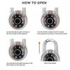НОВЫЙ Высокозащищенный Замок Dia Lock Круглый Безключевой Замок из Нержавеющей Стали Водонепроницаемый Поворотный Замок Замок Прочный Высококачественный Замок