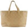 Wild Stitch Tote Bag Beige Calfskin Women Used