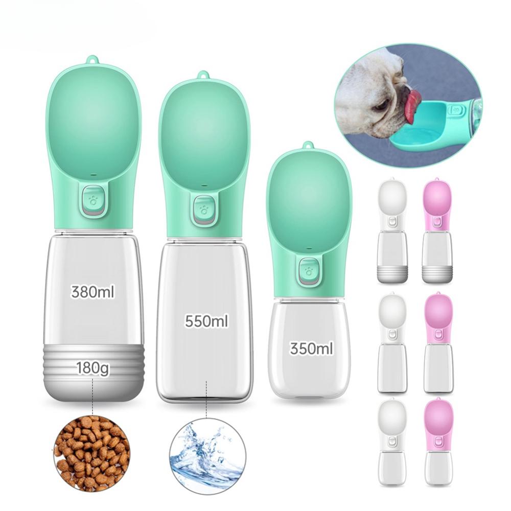 Портативная бутылка для воды для домашних собак для маленьких и больших собак, дорожная поилка для щенков и кошек, диспенсер для воды для бульдога, 350/550 мл