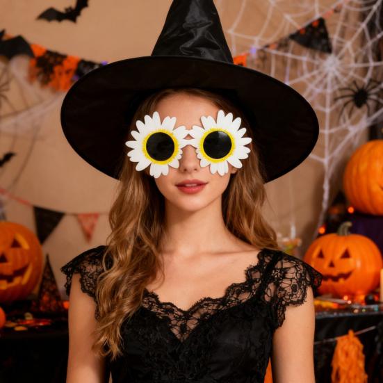 Подсолнух Очки Смешные Клоунские Солнцезащитные Очки Взрослые Костюм из Фильма Ужасов для Летней Пляжной Вечеринки у Бассейна Хэллоуин Косплей
