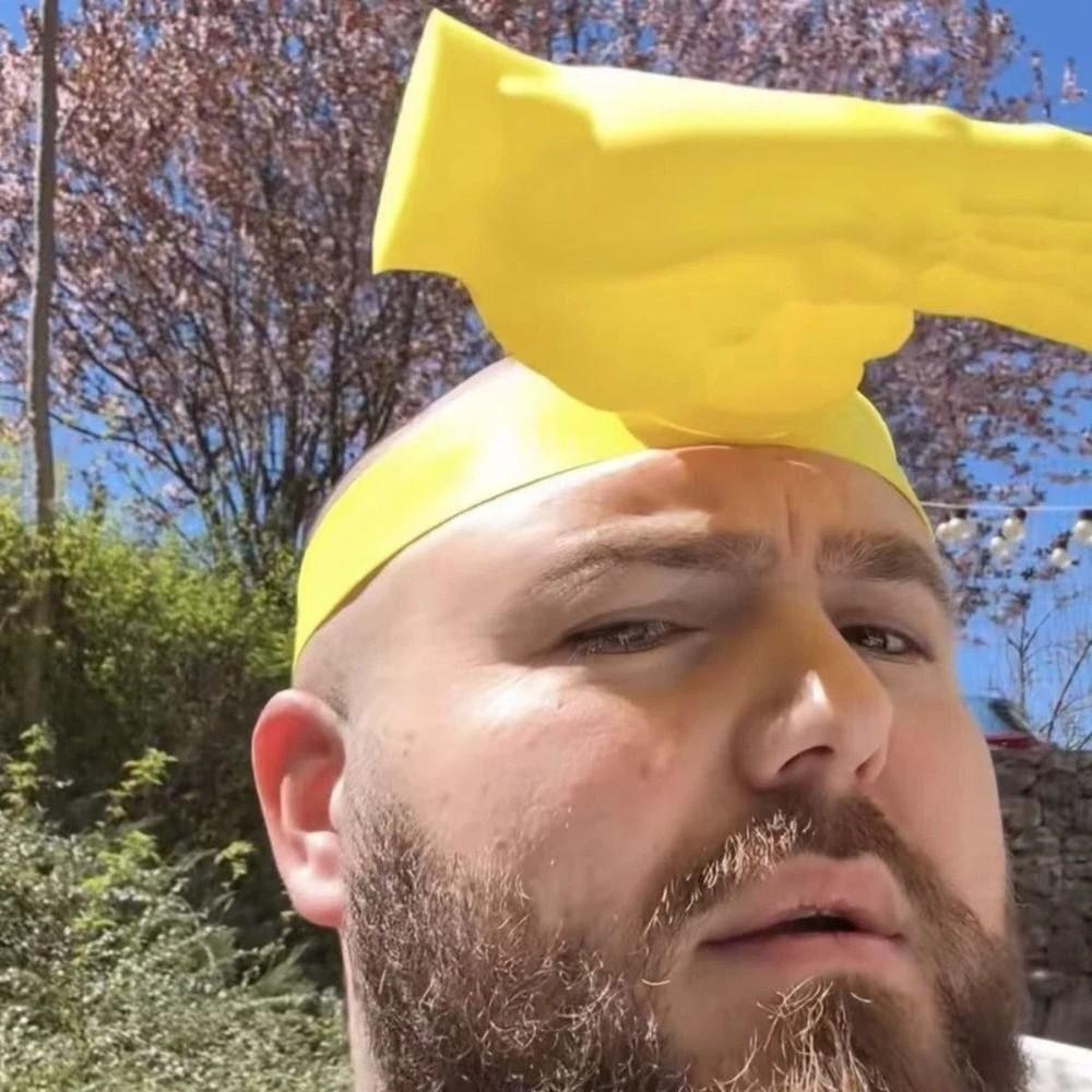 Creative Sun Protection Cap 3D Printing Palm Visor Headband Hand Shape Sun Hat  Summer Season