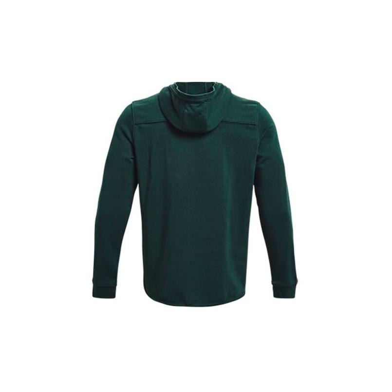 Under Armour Project Rock Johnson Logo Print Training Hoodie Men Hoodies Green 1361747-384