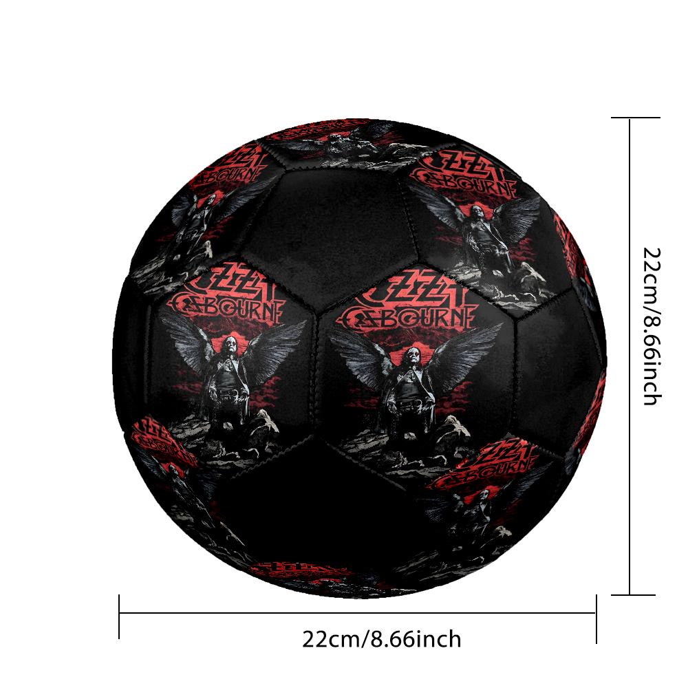 Ozzy Osbourne Indoor Soccer Ball Colorful Machine Stitched PVC Size 5 Team Training Competition Ready Durable High-Bounce Cool Sports Gift