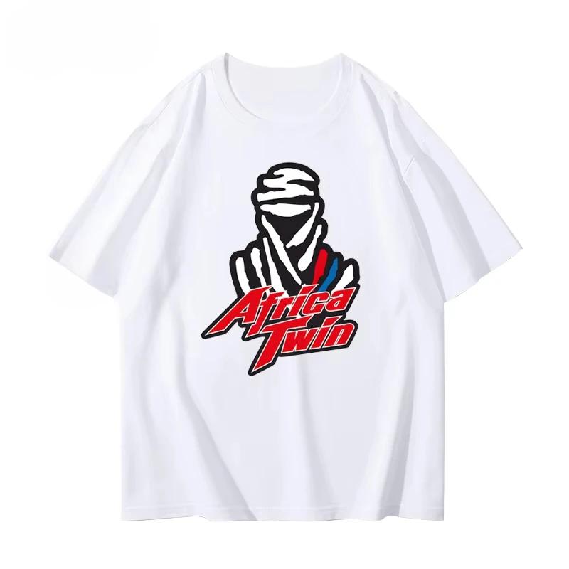 Хлопковая футболка с коротким рукавом Ралли Дакар 2025 Лето Высококачественная Мужская Женская Повседневная Футболка Модная Уличная Одежда Для Отдыха Мягкий Топ