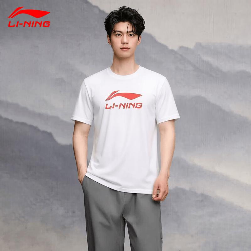 Li-Ning Мужская спортивная футболка с быстрым высыханием из ледяного шелка