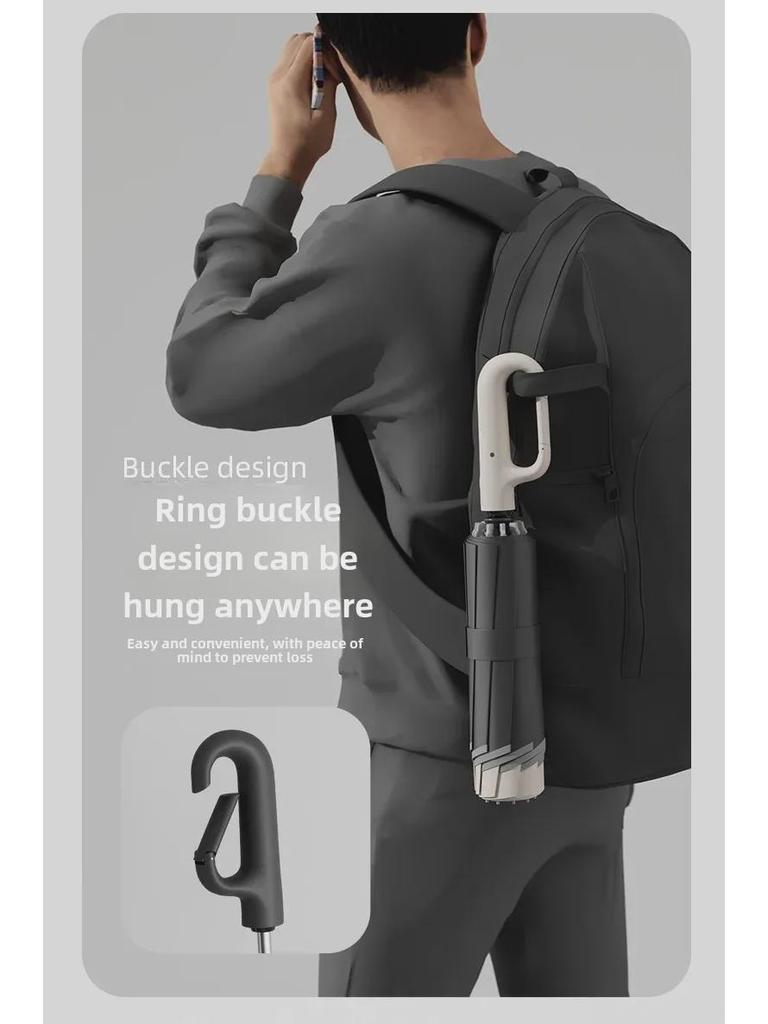 72-Bone Automatic Reverse Folding Umbrella - Oversized, Dual-use for Sun and Rain, Unisex