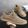 Fashion Lace Up Perforated Men's Boots Sneakers Flat Sole Shoes Men High Sneakers Sports Skor New Fast Pro Low Offer Famous Brand