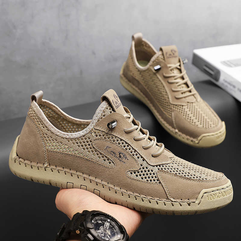Fashion Lace Up Perforated Men's Boots Sneakers Flat Sole Shoes Men High Sneakers Sports Skor New Fast Pro Low Offer Famous Brand