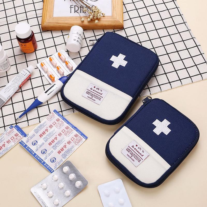 2шт портативная мини-медицинская сумка для путешествий, сумка для хранения лекарств