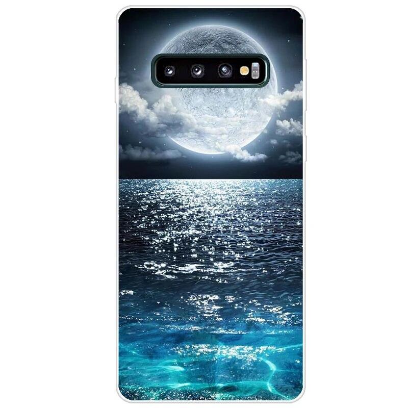 Новейший чехол из ТПУ с принтом для Samsung Galaxy S10 S10 + чехол для телефона Samsung S10 Plus S10e, задняя крышка, бампер Fundas Coque