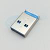 USB 3.0 гнездо, встраиваемое, с 1,9 мм прямыми штырьками, поверхностный монтаж 180°, высокоскоростной USB 3.0 штекер.