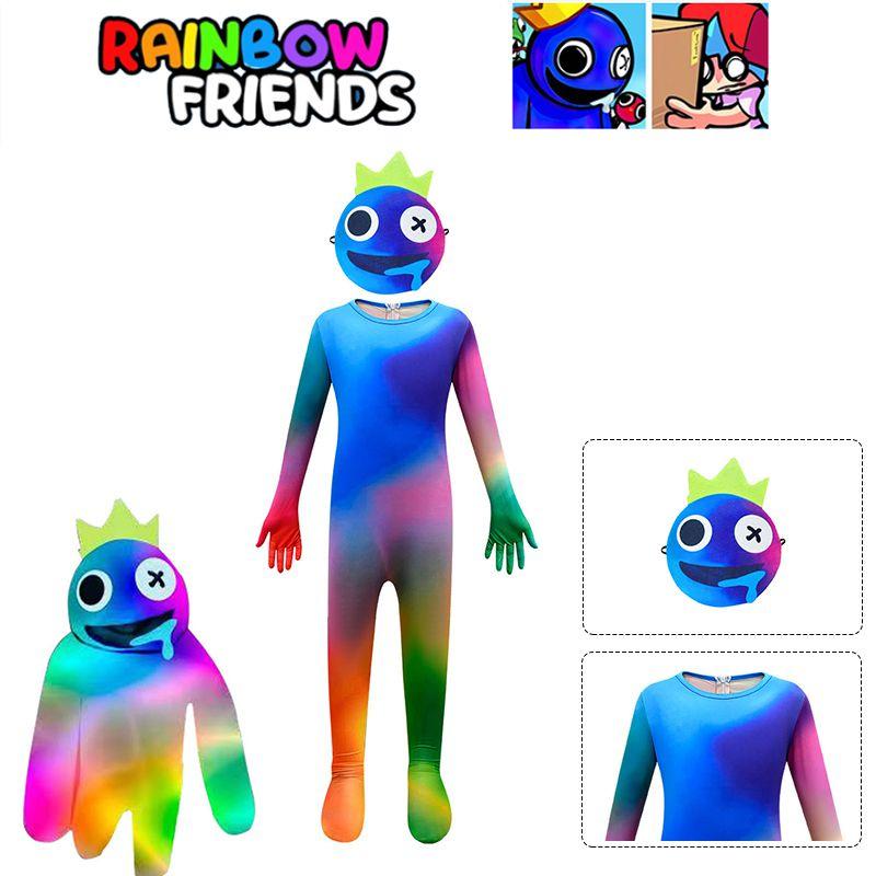 Костюм для косплея Roblox Rainbow Friends, яркий и прочный детский комбинезон для Хэллоуин-вечеринки