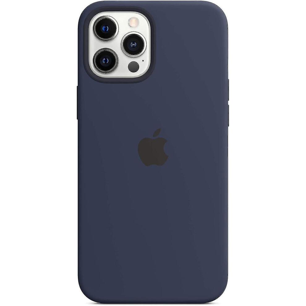 (Deep Navy) Silicone Case With For Iphone 12 Pro Max