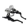 Motorcycle 7/8" 22mm Handlebar Clutch Brake Levers Master Cylinder Reservoir Set