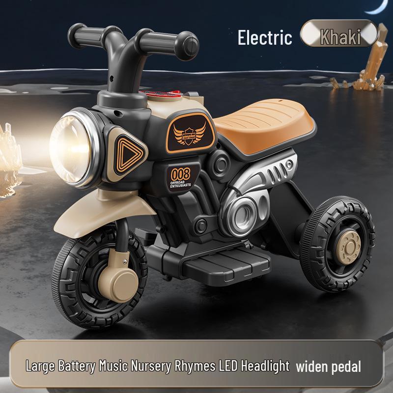 Детский электрический трехколесный велосипед с перезаряжаемым мотором и функцией скольжения – развивающая игрушка для мальчиков и девочек