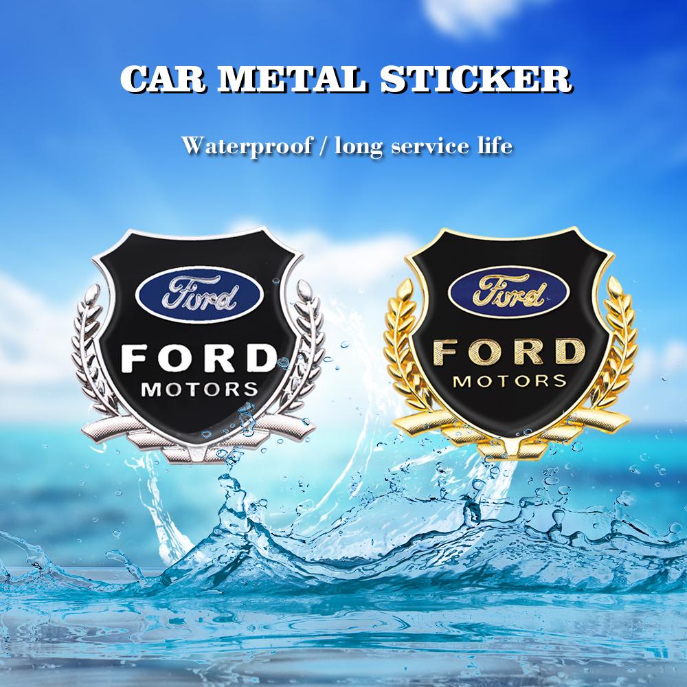 3D Car metal badge sticker Markings Decorative Body car accessories For Ford Fiesta Mondeo Explorer Focus Mondeo Escape Kuga MK2