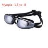 Anti Fog Professional Adults  Silicone Waterproof Swim Pool Eyewear Optical Diving Goggles Swimming Glasses