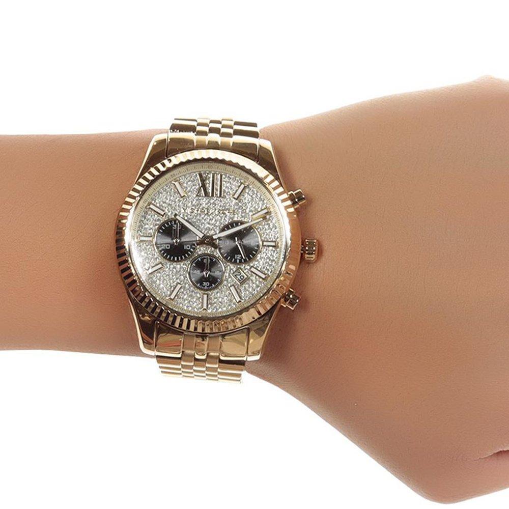 Michael Kors MK8494 Lexington Gold Pave мужские часы