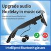 Ultra Thin Wireless Music Sunglasses Headphones BT Low Latency Stereo UV Resistant Sunglasses Compatible with Multiple Platforms
