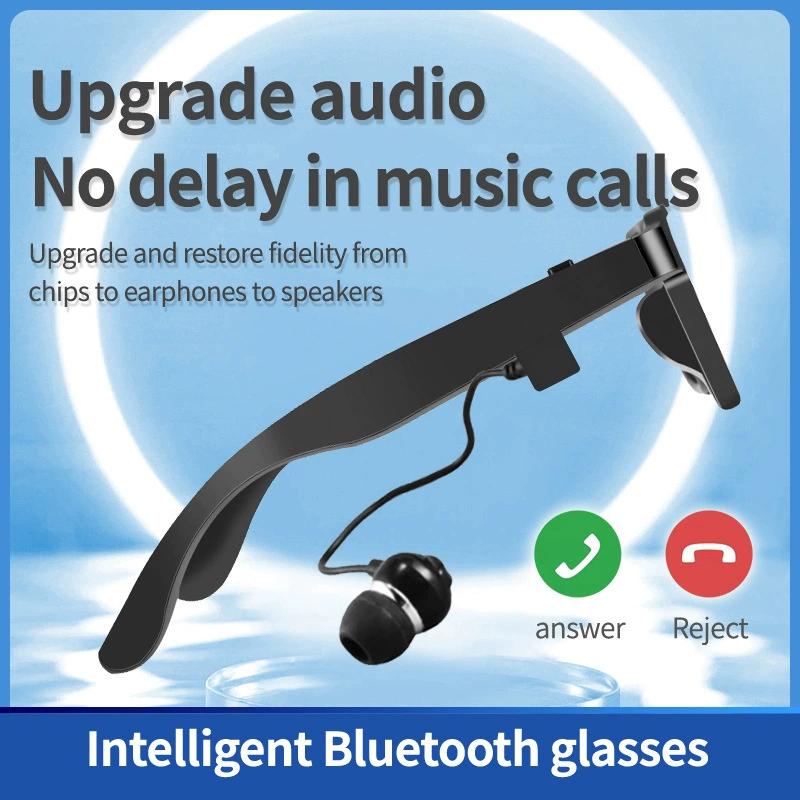 Ultra Thin Wireless Music Sunglasses Headphones BT Low Latency Stereo UV Resistant Sunglasses Compatible with Multiple Platforms