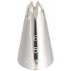 Sunnap Commercial-Grade Flower-Shaped No. 5 6-Cut Nozzle, Silver, 18-8 Stainless Steel, Made In Japan, WKT31065