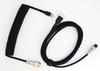 LAMBDA USB Custom Coiled Cable for Mechanical Aviator To Keyboards, Connector, 1.5M USB-C USB-A (Black)