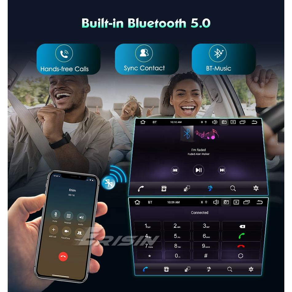EU Stock Erisin ES5534V 7'' Android 16 GPS SWC BT5.0 4G Wireless Carplay Auto Stereo for VW Caddy Amarok T6 WiFi Car Dvd Player