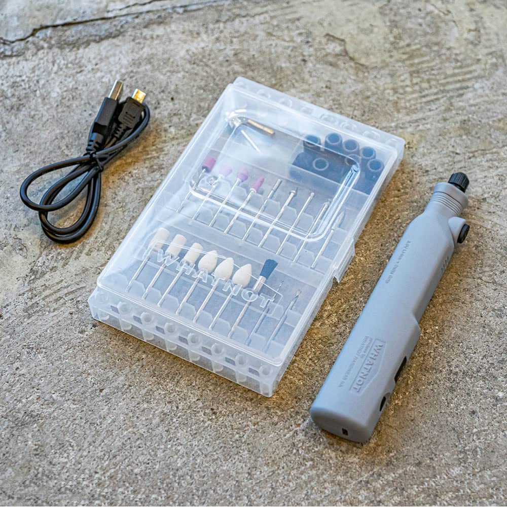 Набор WHATNOT Hobby Router Mini and 33 Set, Router, Rechargeable, 3-Speed, Engraving, Drilling, Polishing, Pieces, Gray, HR-01P