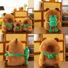 Charming Cute Cartoon Capybara Plush Animal Toy Adorable Kawaii Stuffed Doll
