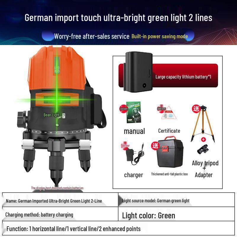 Высокоточный лазерный уровень с зеленым и синим светом, инфракрасный - 2, 3 или 5 линий, яркий свет для улицы, автоматическое выравнивание