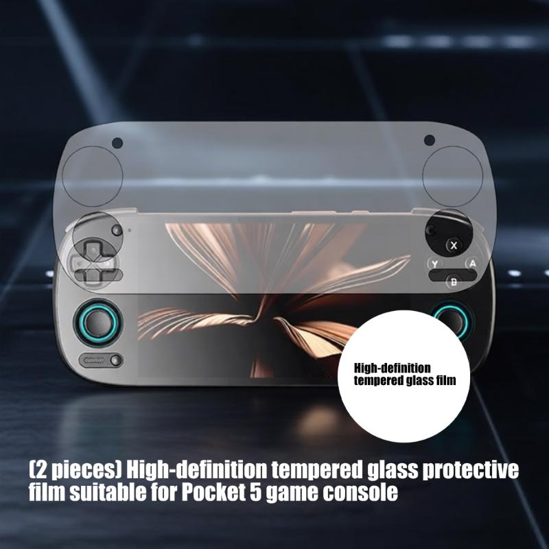 2 шт. Защитная пленка из закаленного стекла для экрана для Retroid Pocket 5, полноэкранная, ударопрочная, закаленная пленка, легкая установка