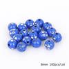100 штук 8 мм блестящие акриловые бусины для изготовления ювелирных изделий DIY отдел браслетов ручной работы
